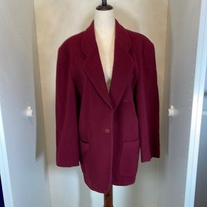 Abercrombie & Fitch Maroon 1 Button Blazer Size Small